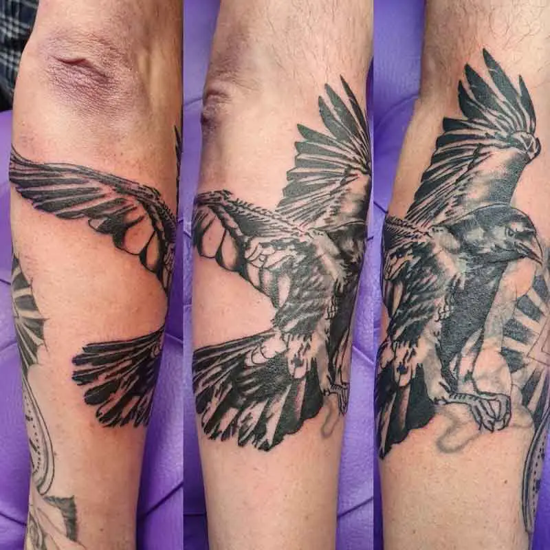 Raven Cover Up Tattoo 2
