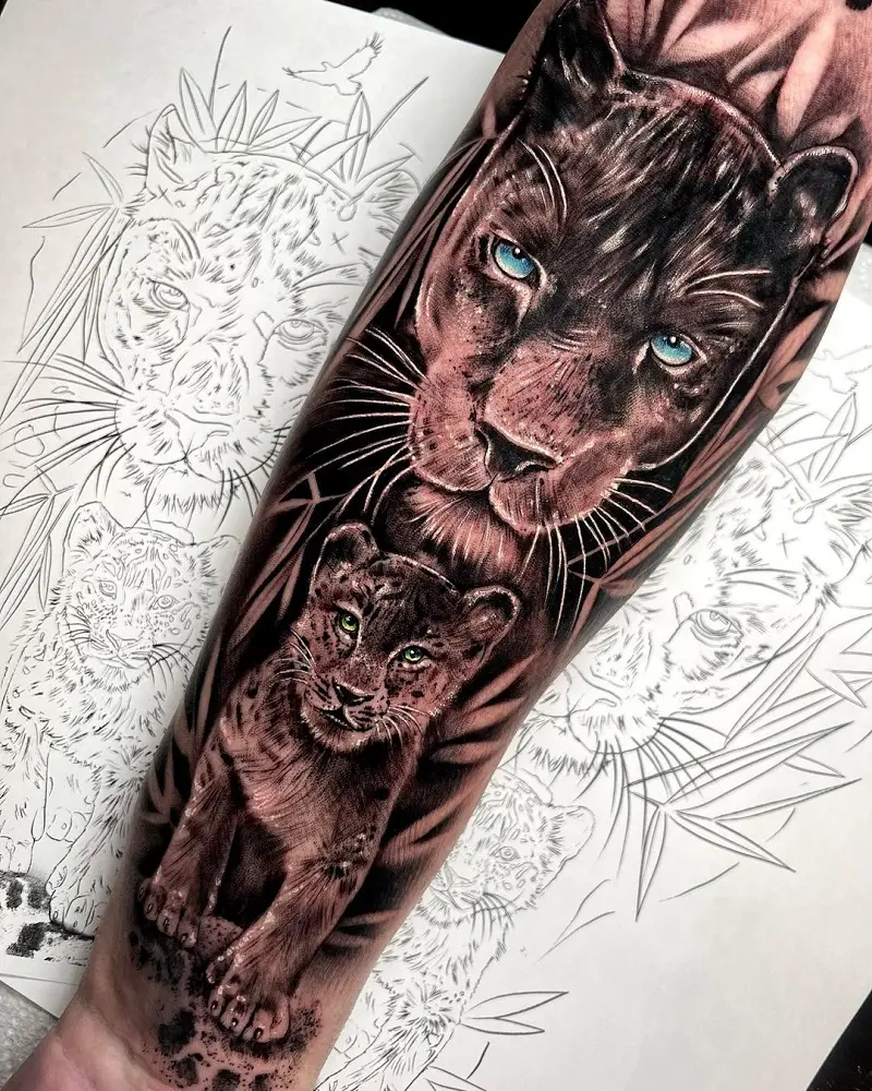 102 EyeCatching Panther Tattoos for Men and Women 