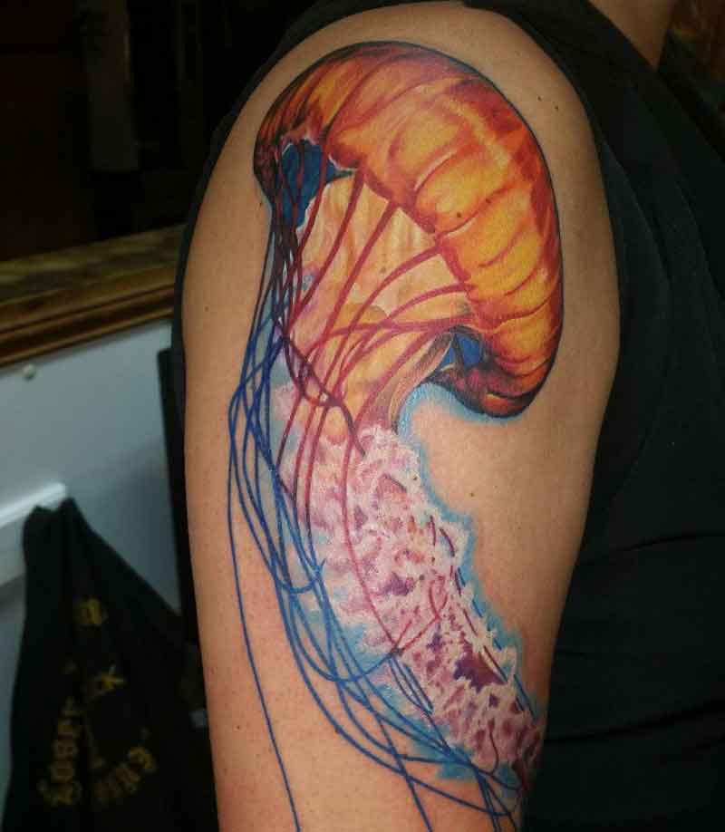 Realistic Jellyfish Tattoo 2