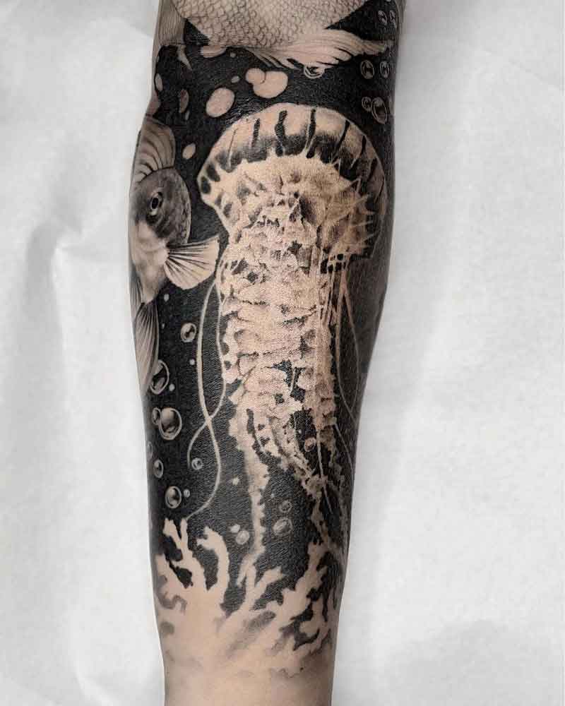 Realistic Jellyfish Tattoo 3