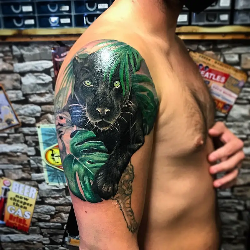 Realistic Panther Tattoo 2