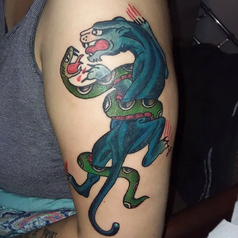 Crawling panther from the 3rd Sailor Jerry flash book  2014 Jacksonville  tattoo convention  Tattoos Traditional tattoo Sailor jerry flash