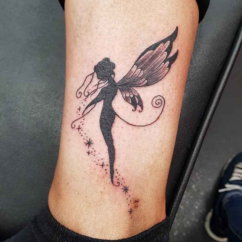 Silhouette Fairy Tattoo 2