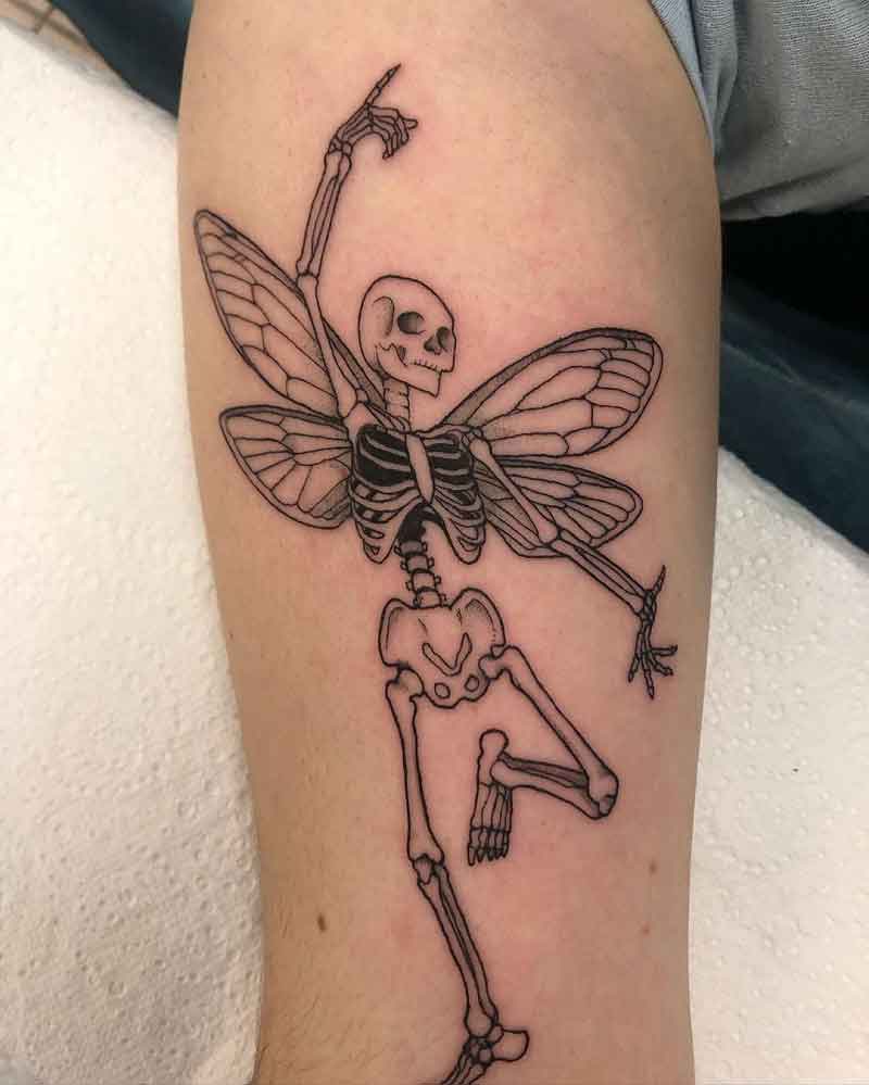 Skeleton Fairy Tattoo 1