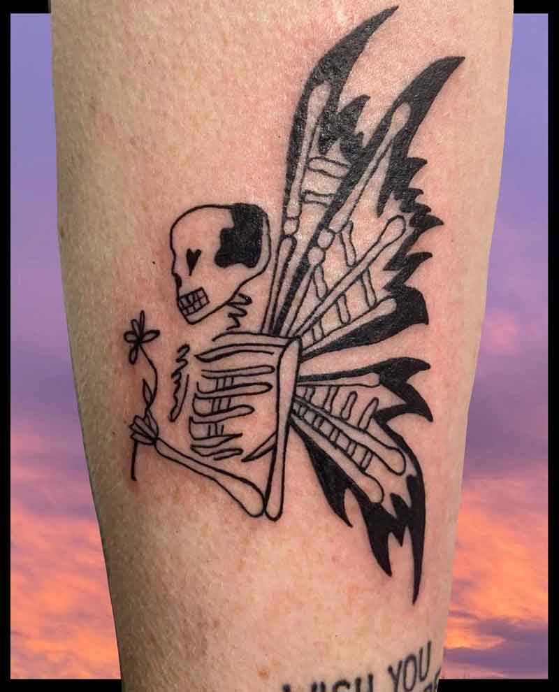 Skeleton Fairy Tattoo 2