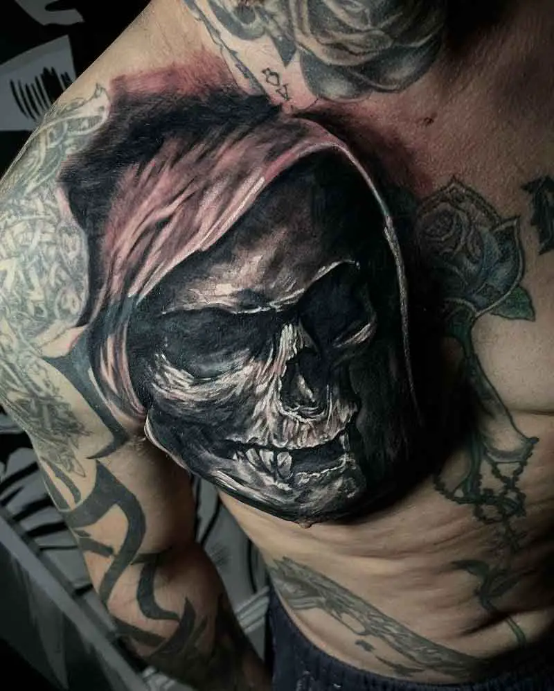 Skull Cover Up Tattoo 2