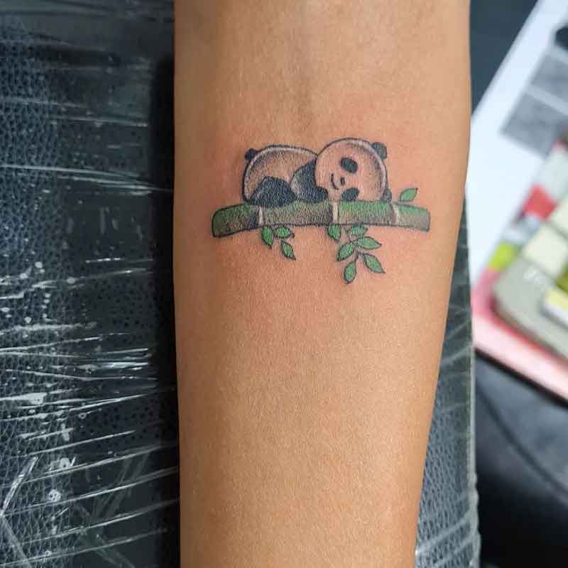 Sleeping Panda Tattoo 2