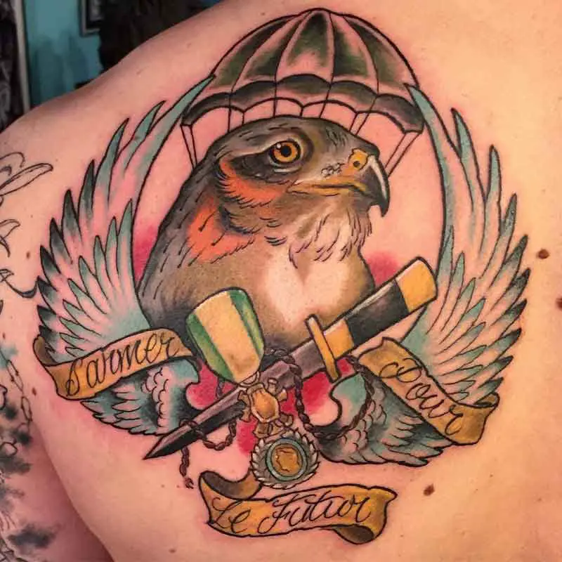 Sparrow Hawk Tattoo 2