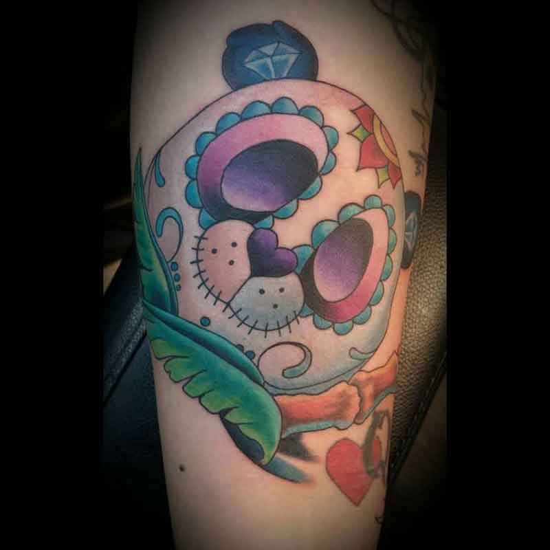 Sugar Skull Panda Tattoo 3