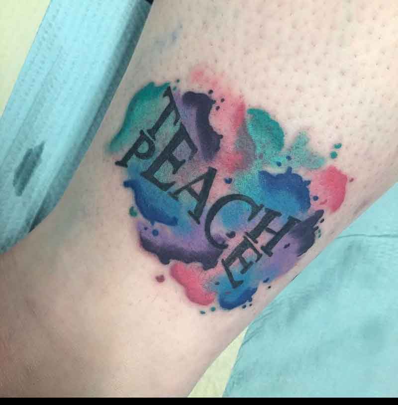 Teach Peace Tattoo 2