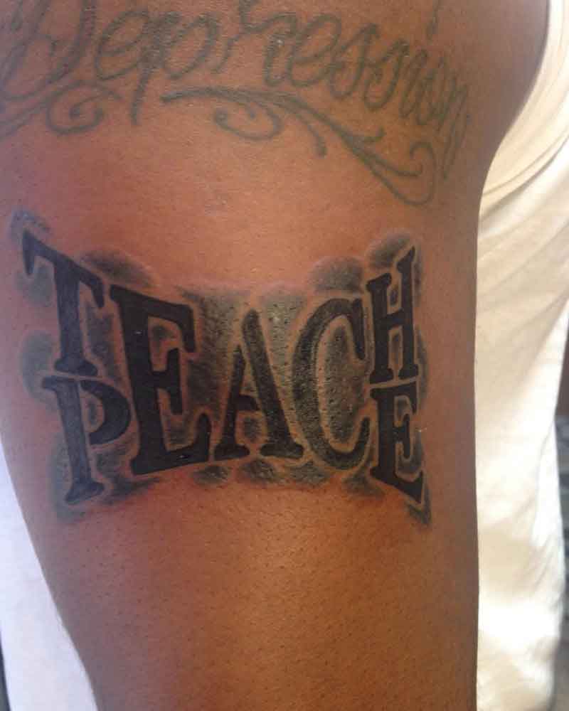 Teach Peace Tattoo 3