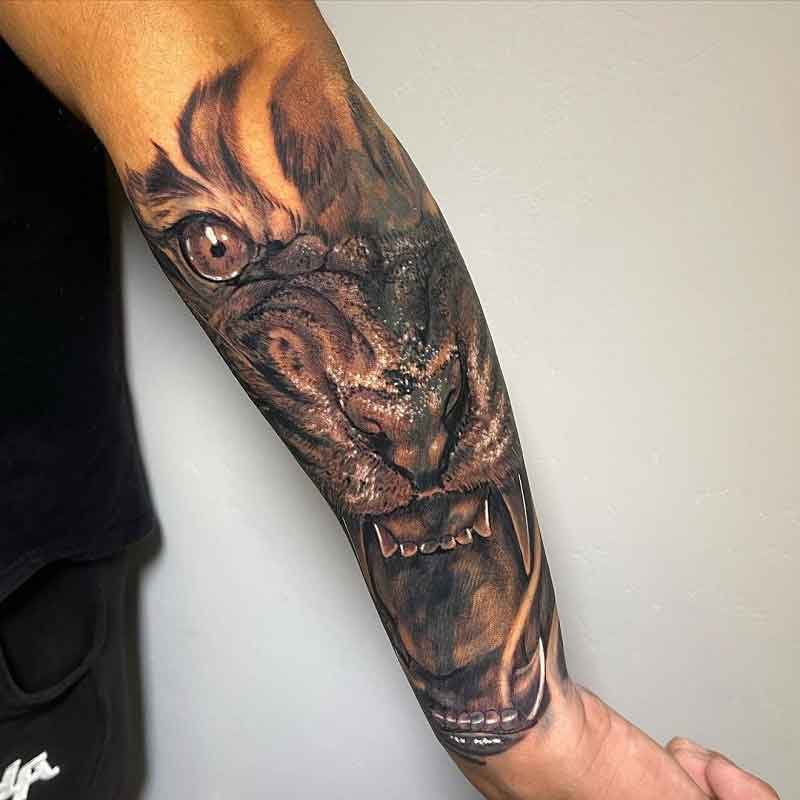 Tiger Cover Up Tattoo 3