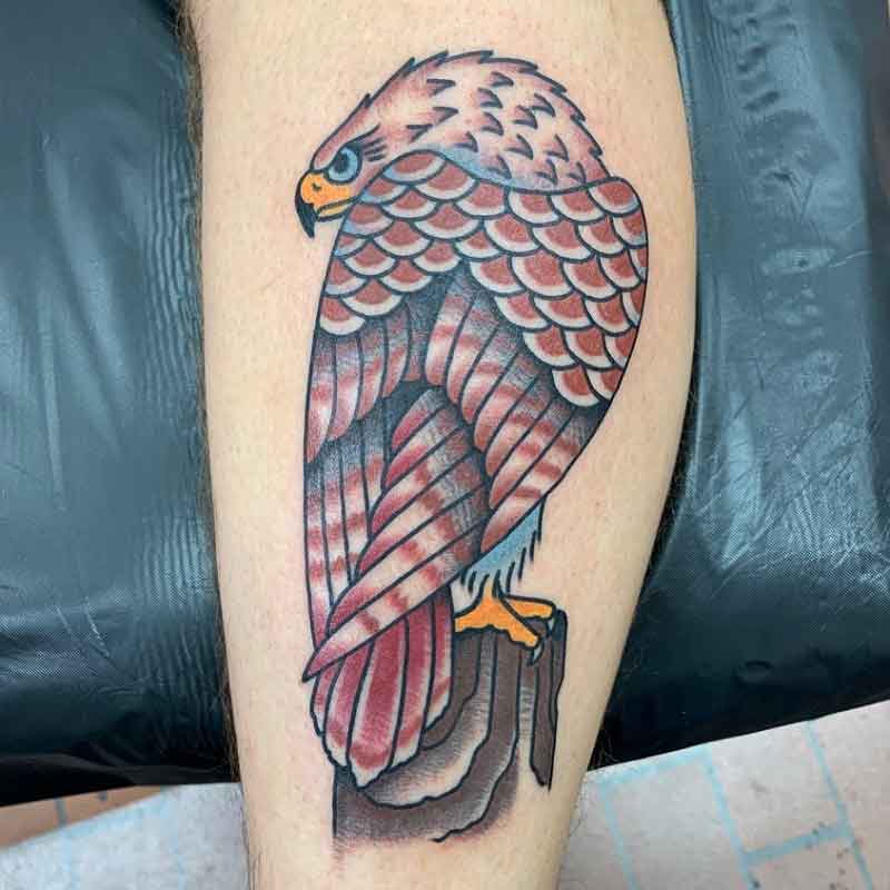 Traditional Hawk Tattoo 3