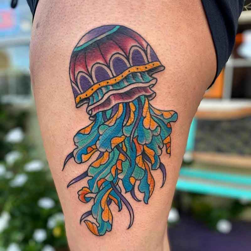 Traditional Jellyfish Tattoo 2