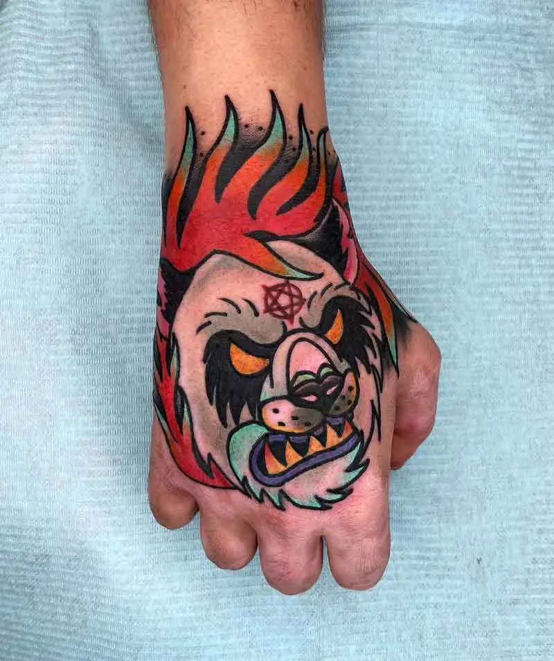 Traditional Panda Tattoo 1