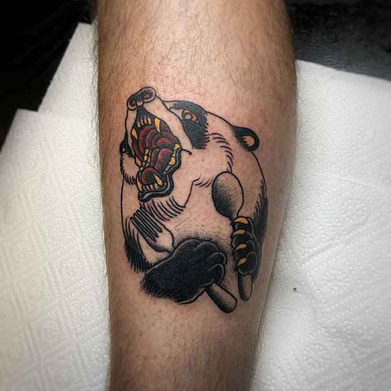 Traditional Panda Tattoo 2