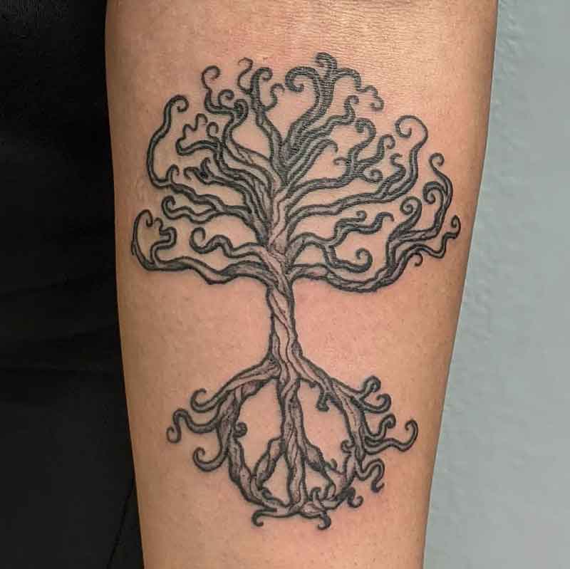 Tree Peace Tattoo 1