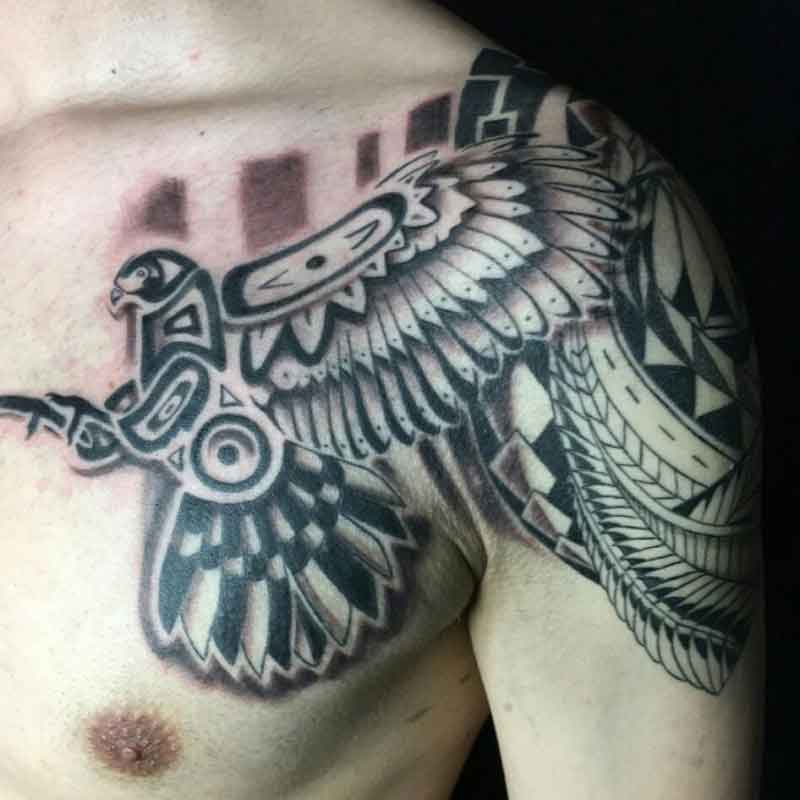 Tribal Hawk Tattoo 3