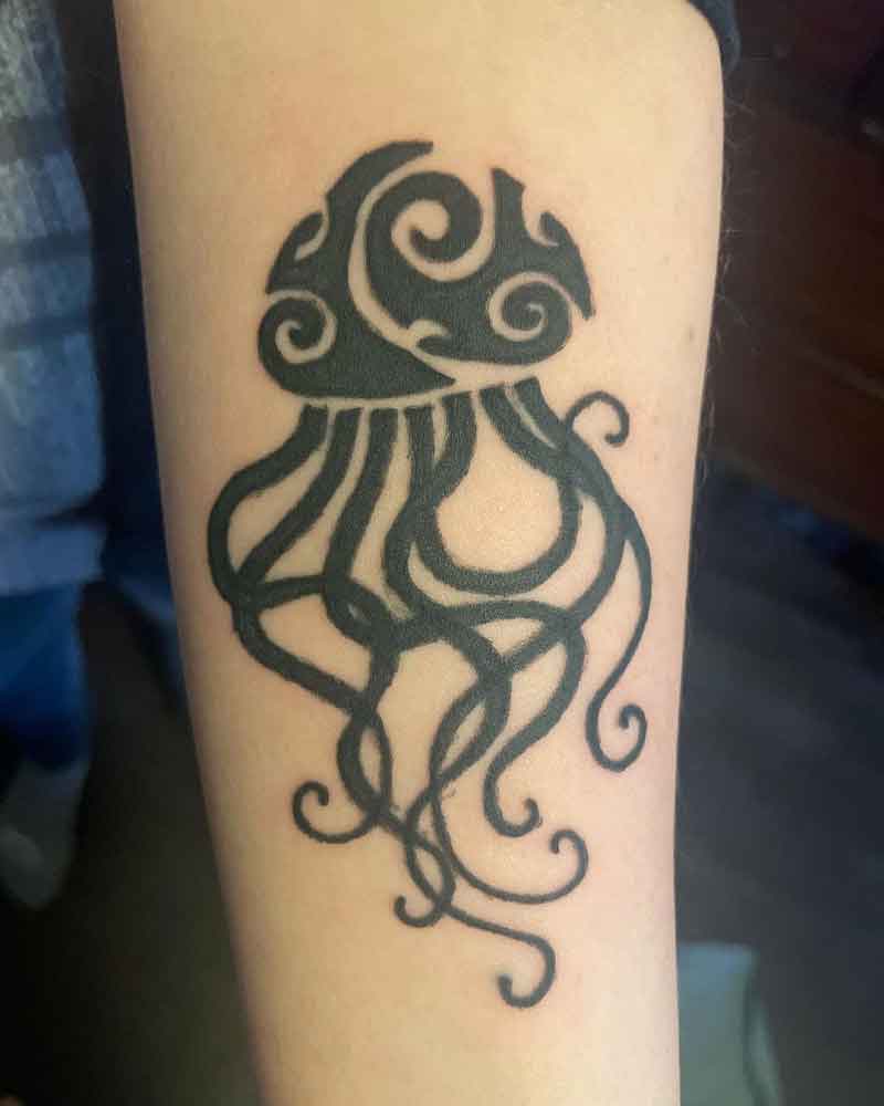Tribal Jellyfish Tattoo 3