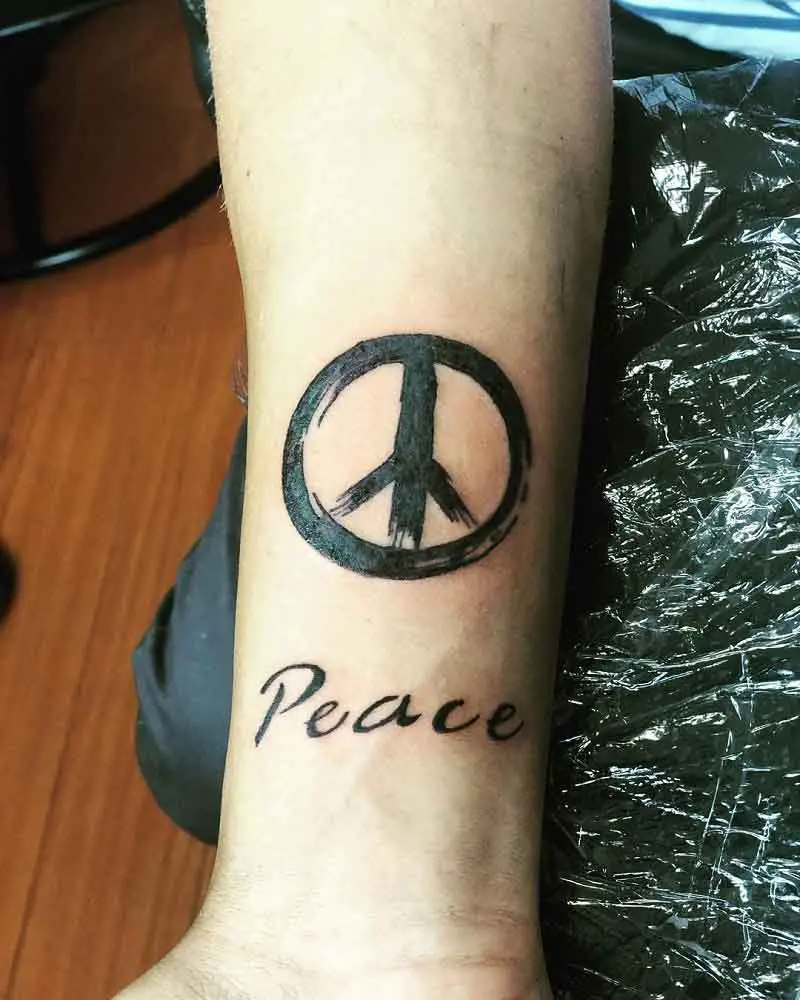 Tribal Peace Tattoo 3