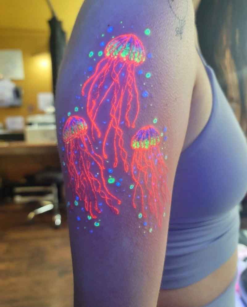 Uv Jellyfish Tattoo 2