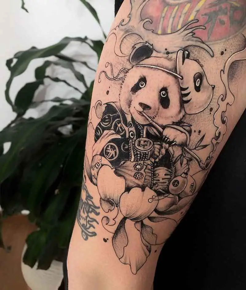 Warrior Panda Tattoo 1