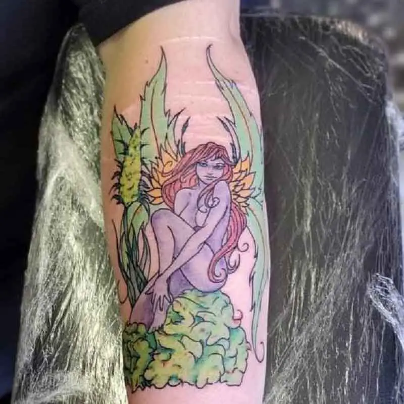 Weed Fairy Tattoo 1