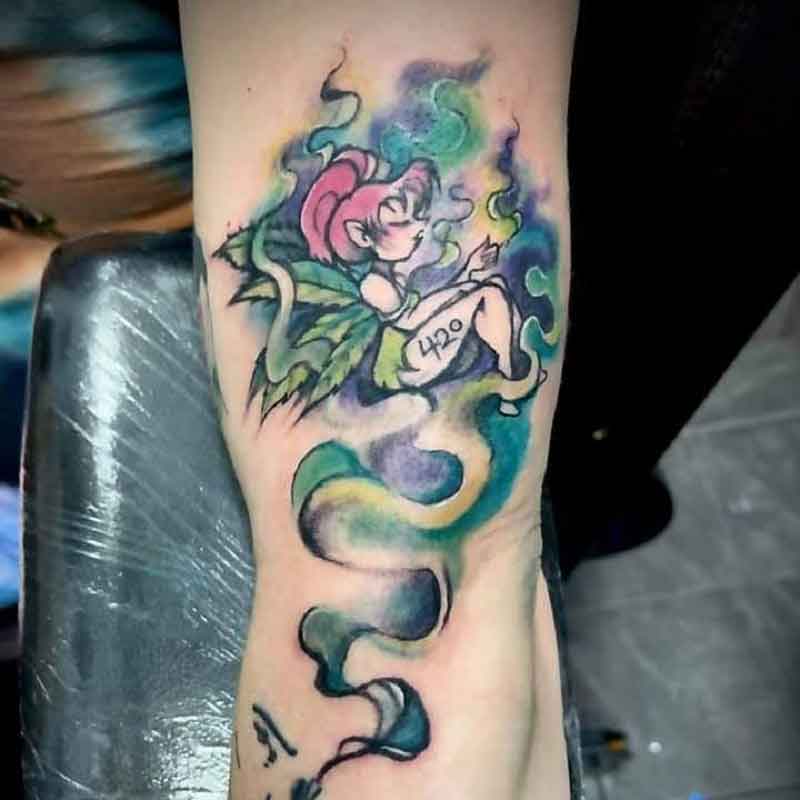 Weed Fairy Tattoo 2