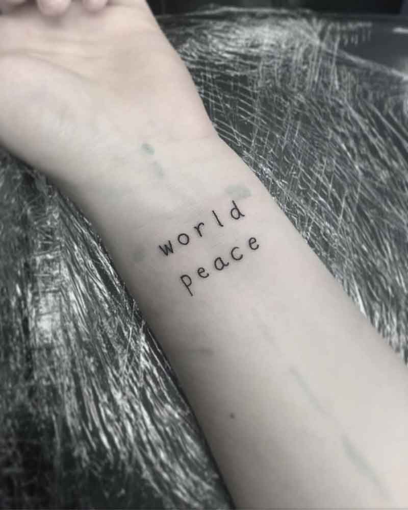 World Peace Tattoo 2