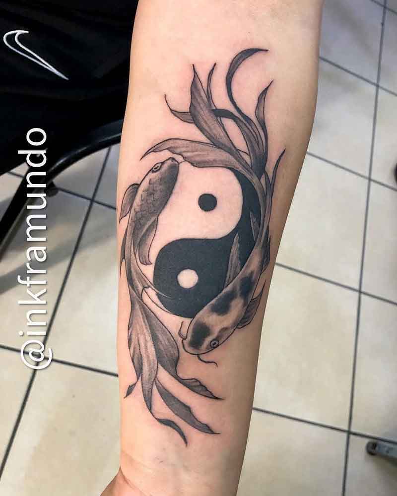 Yin Yang Peace Tattoo 2