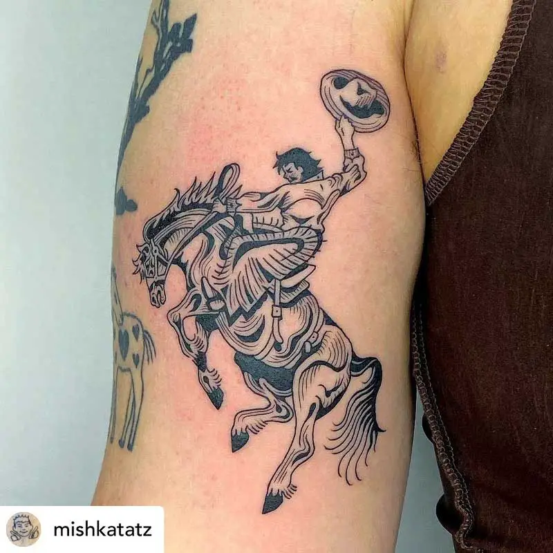 a-new-school-horse-riding-a-cowboy-tattoo-2