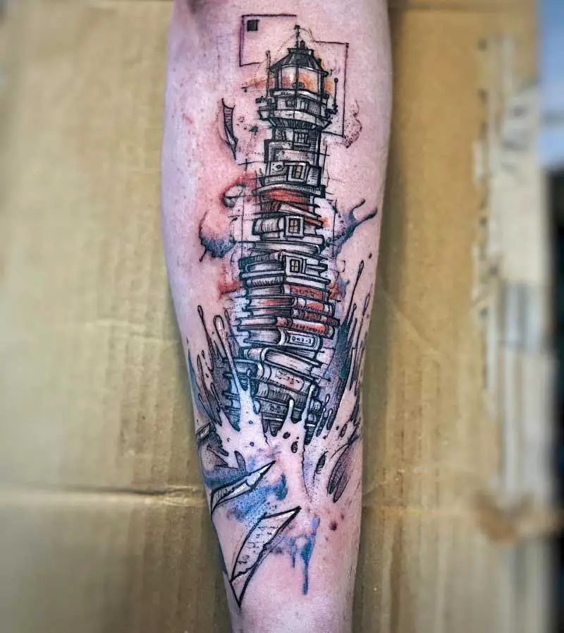 abstract-lighthouse-tattoo-1