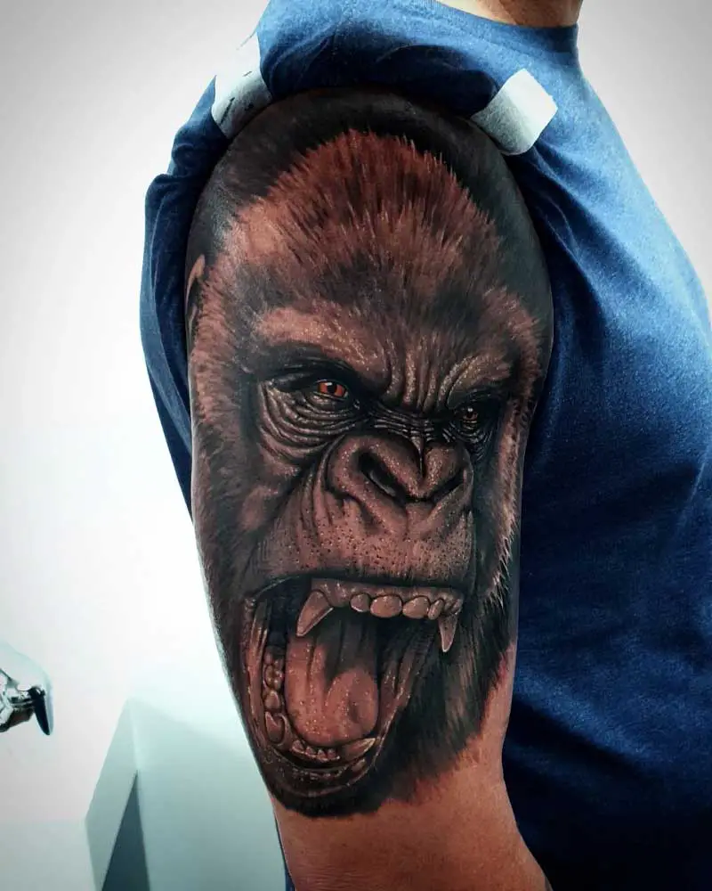 aggressive-gorilla-tattoo-3
