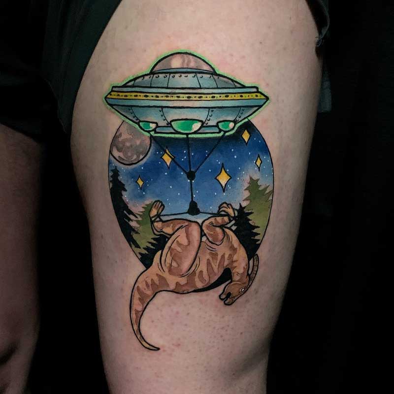 alien-dinosaur-tattoo-1