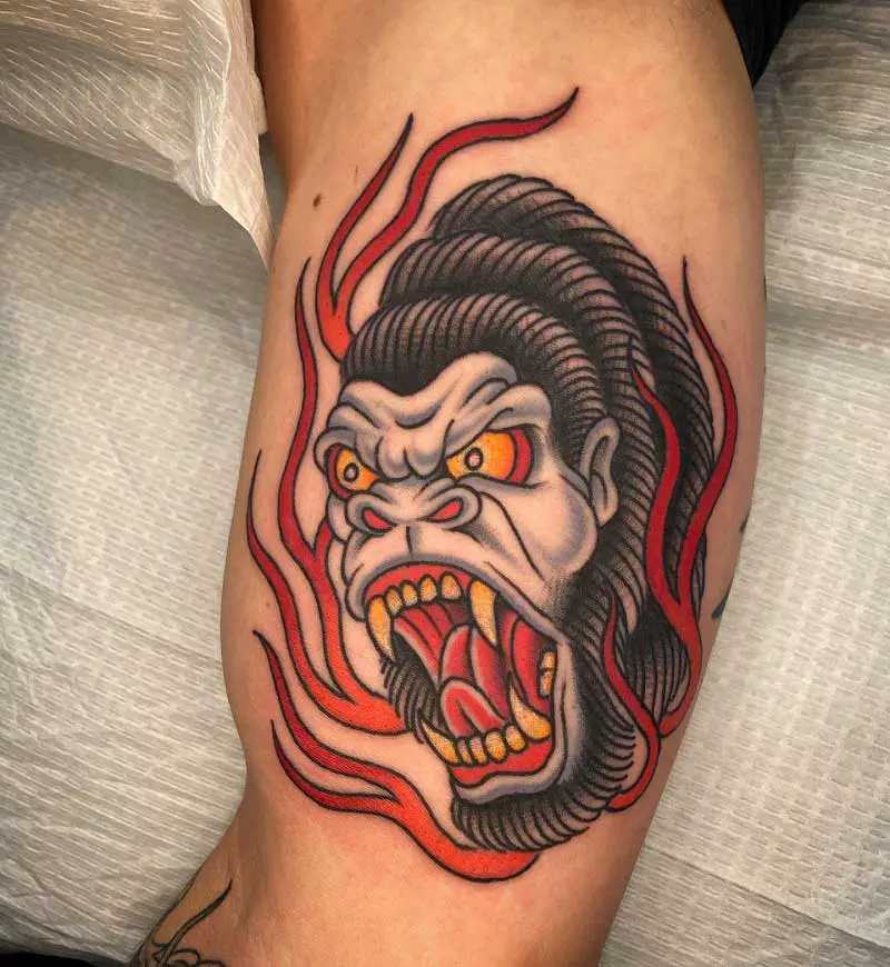 american-traditional-gorilla-tattoo-1