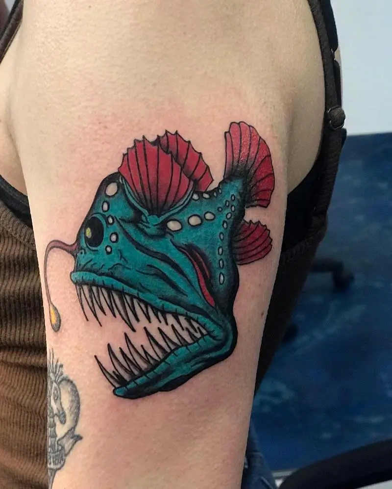 Traditional Puffer Fish by Kate Collins TattooNOW