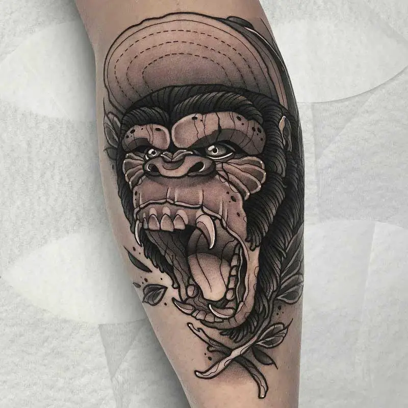 angry-silverback-gorilla-tattoo-3