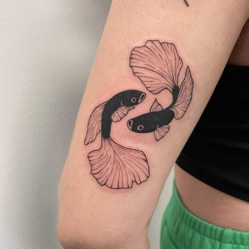 tropical fish tattoo