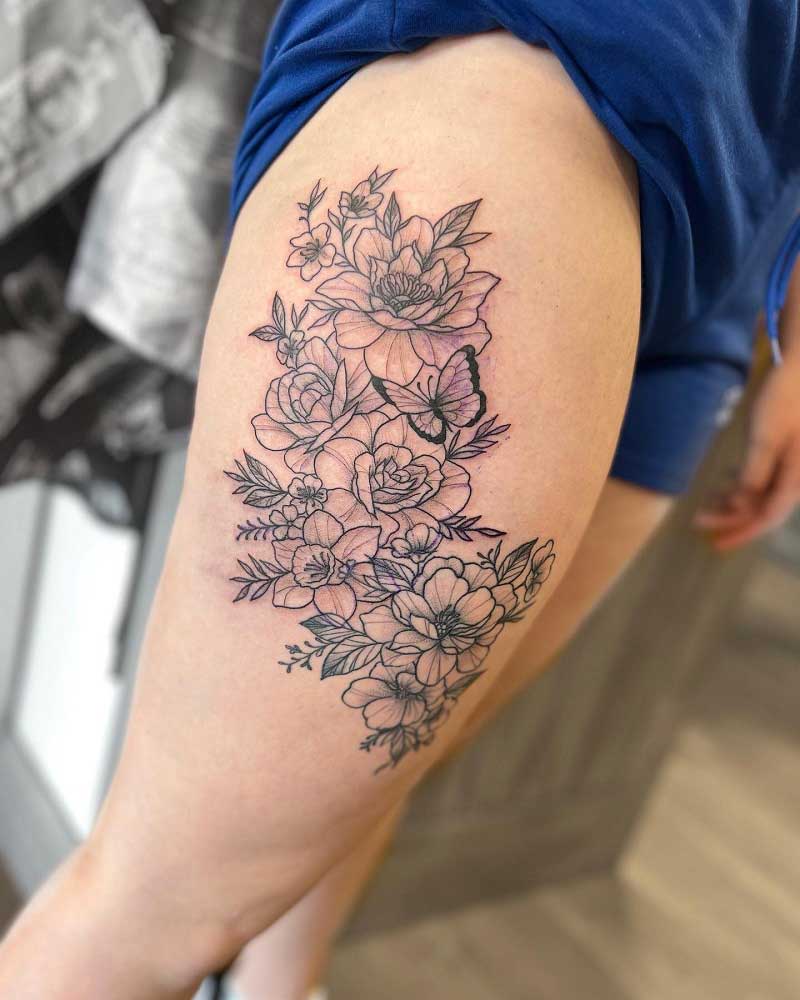 butterfly-daffodil-tattoo-1