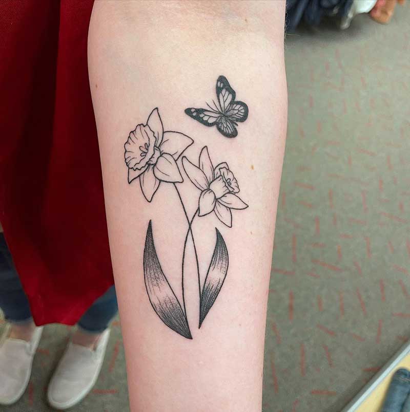 butterfly-daffodil-tattoo-3