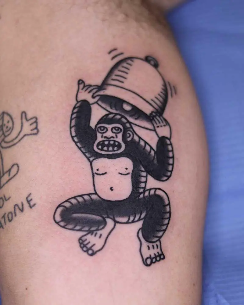 cartoon-gorilla-tattoo-3