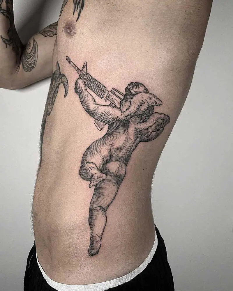 cherub-gun-tattoo-2