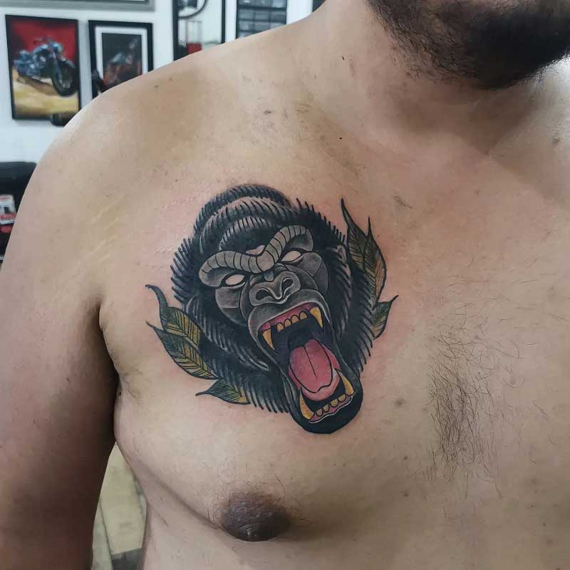 chest-gorilla-tattoo-1