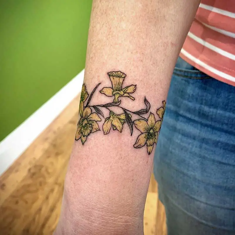 daffodil-bracelet-tattoo-2