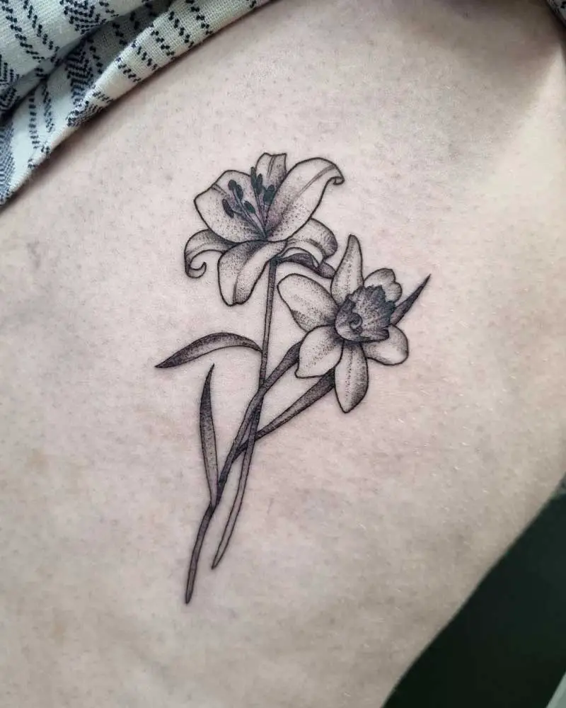 daffodil-drawing-tattoo-2