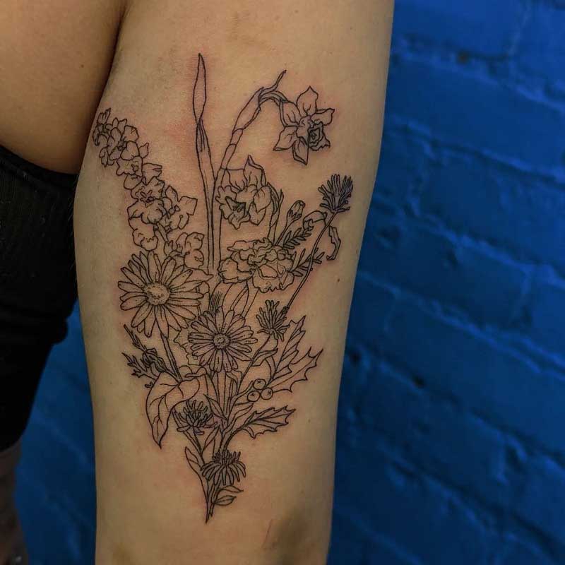 daffodil-family-tattoo-1
