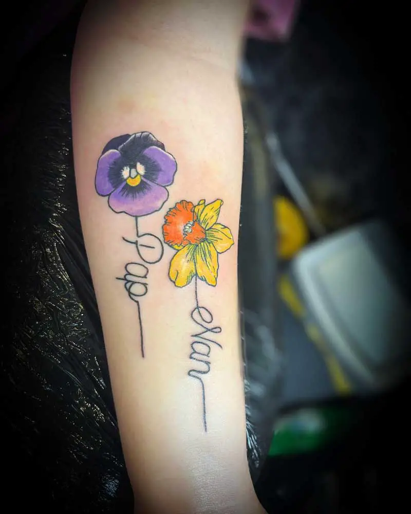 daffodil-family-tattoo-2