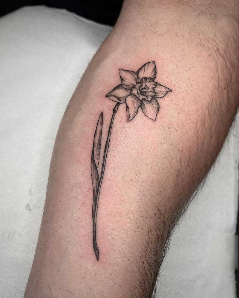daffodil-flower-tattoo-2