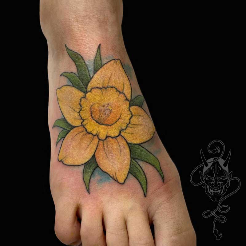 daffodil-foot-tattoo-2