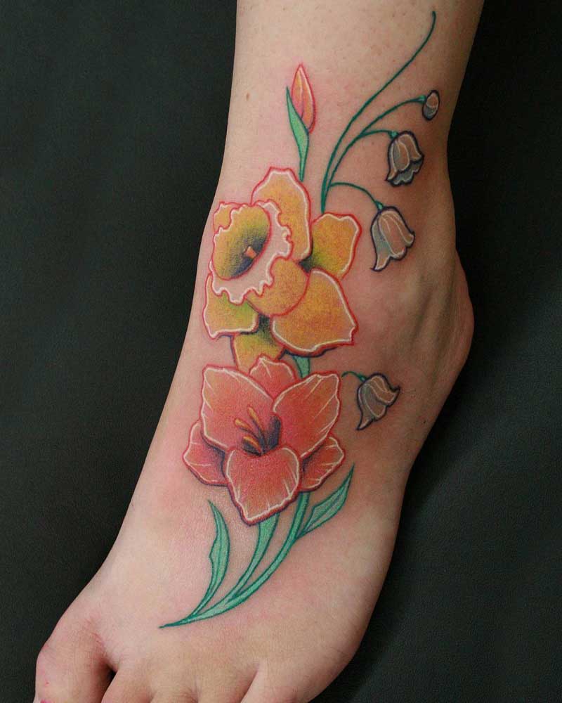 daffodil-foot-tattoo-3
